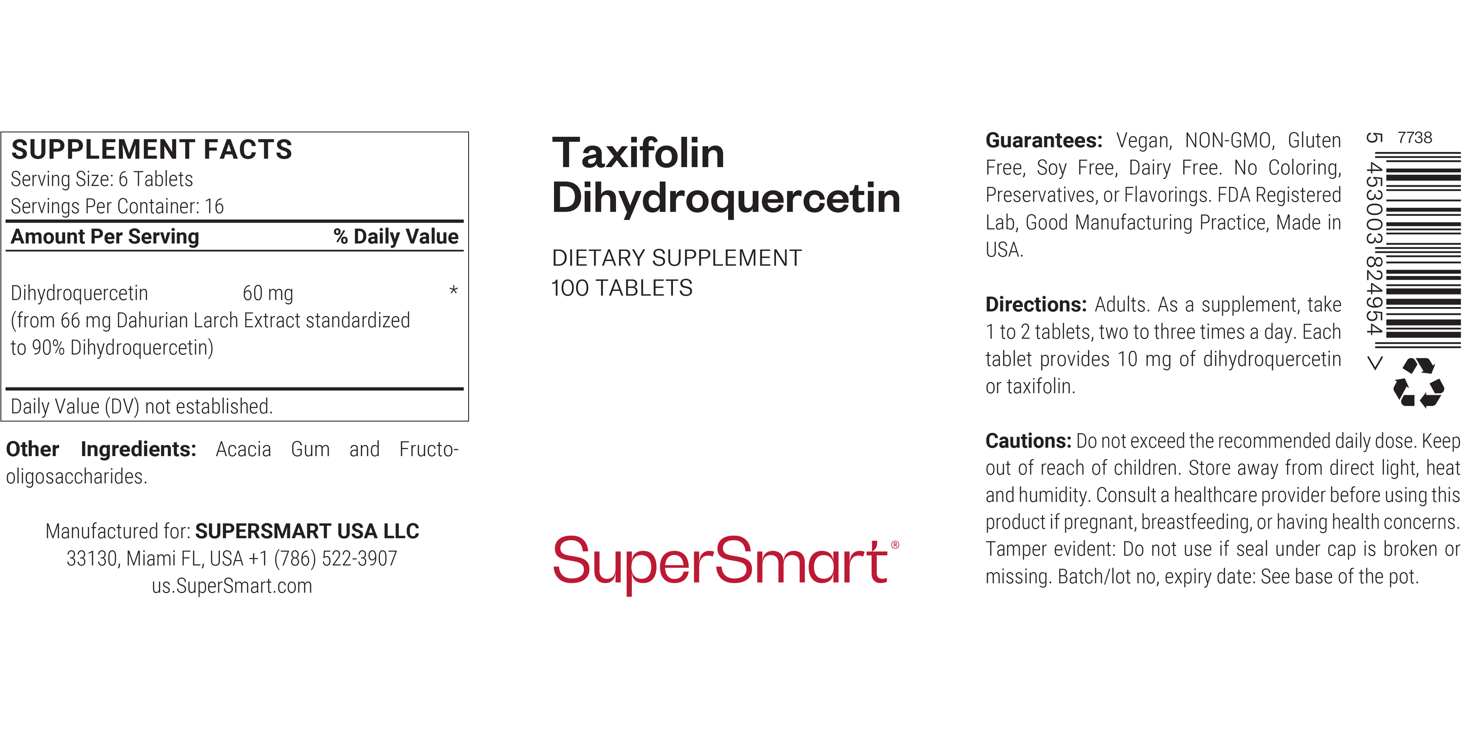 Taxifolin Supplement