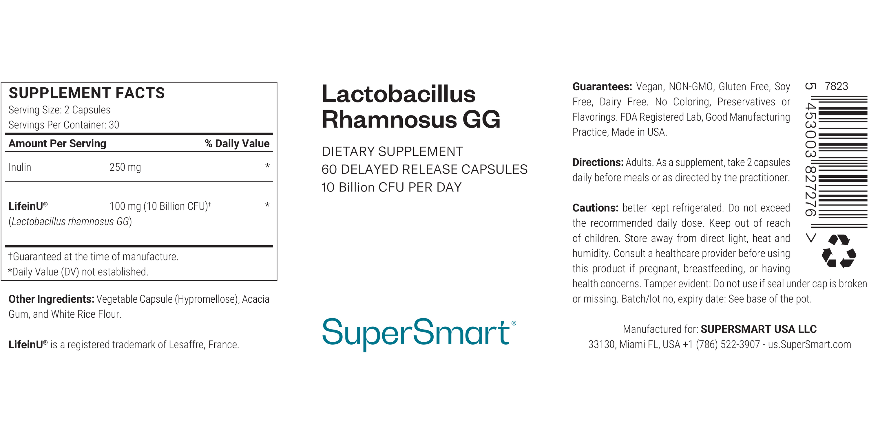 Lactobacillus Rhamnosus GG Supplement