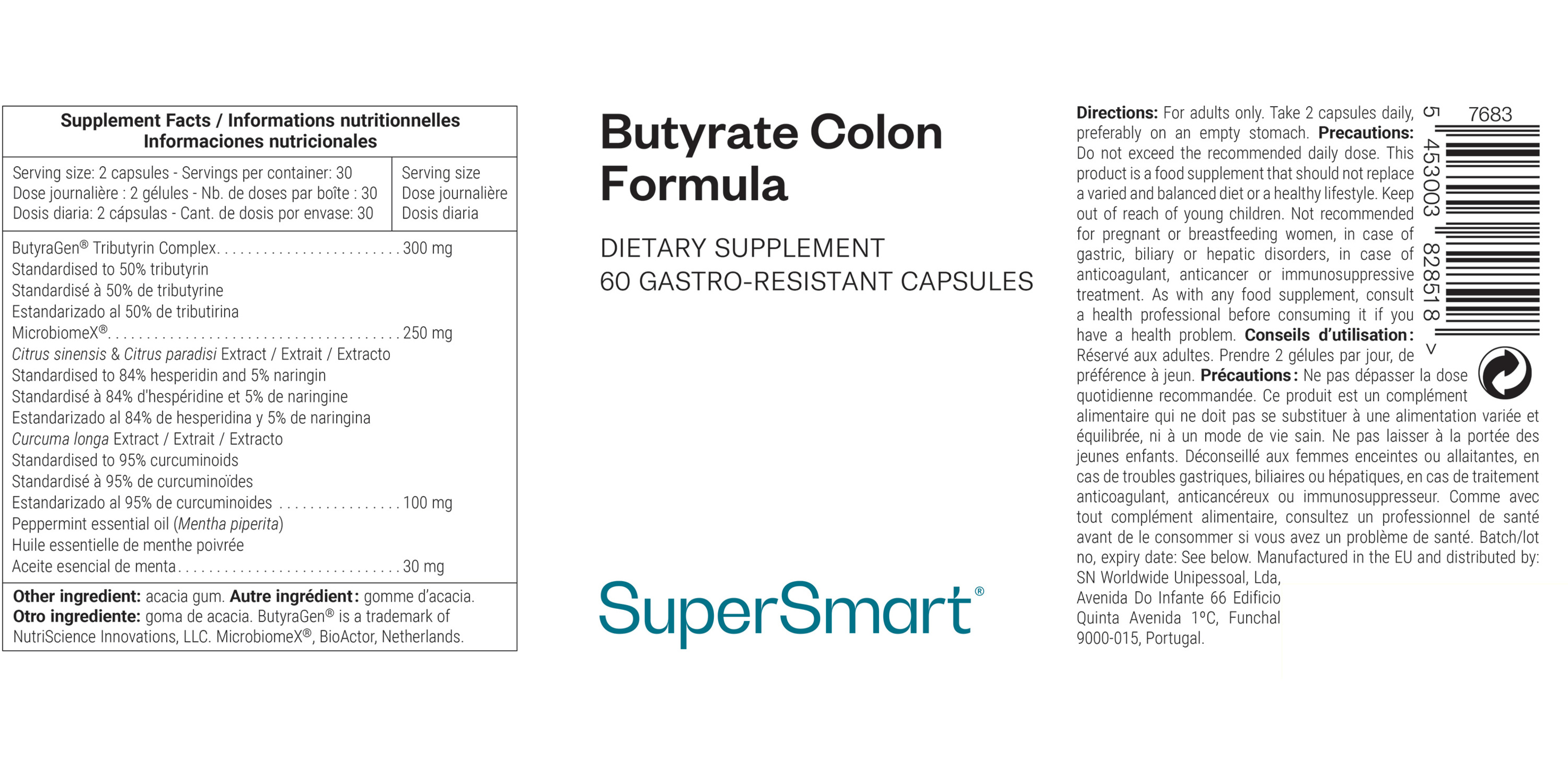 Butyrate Colon Formula Supplement