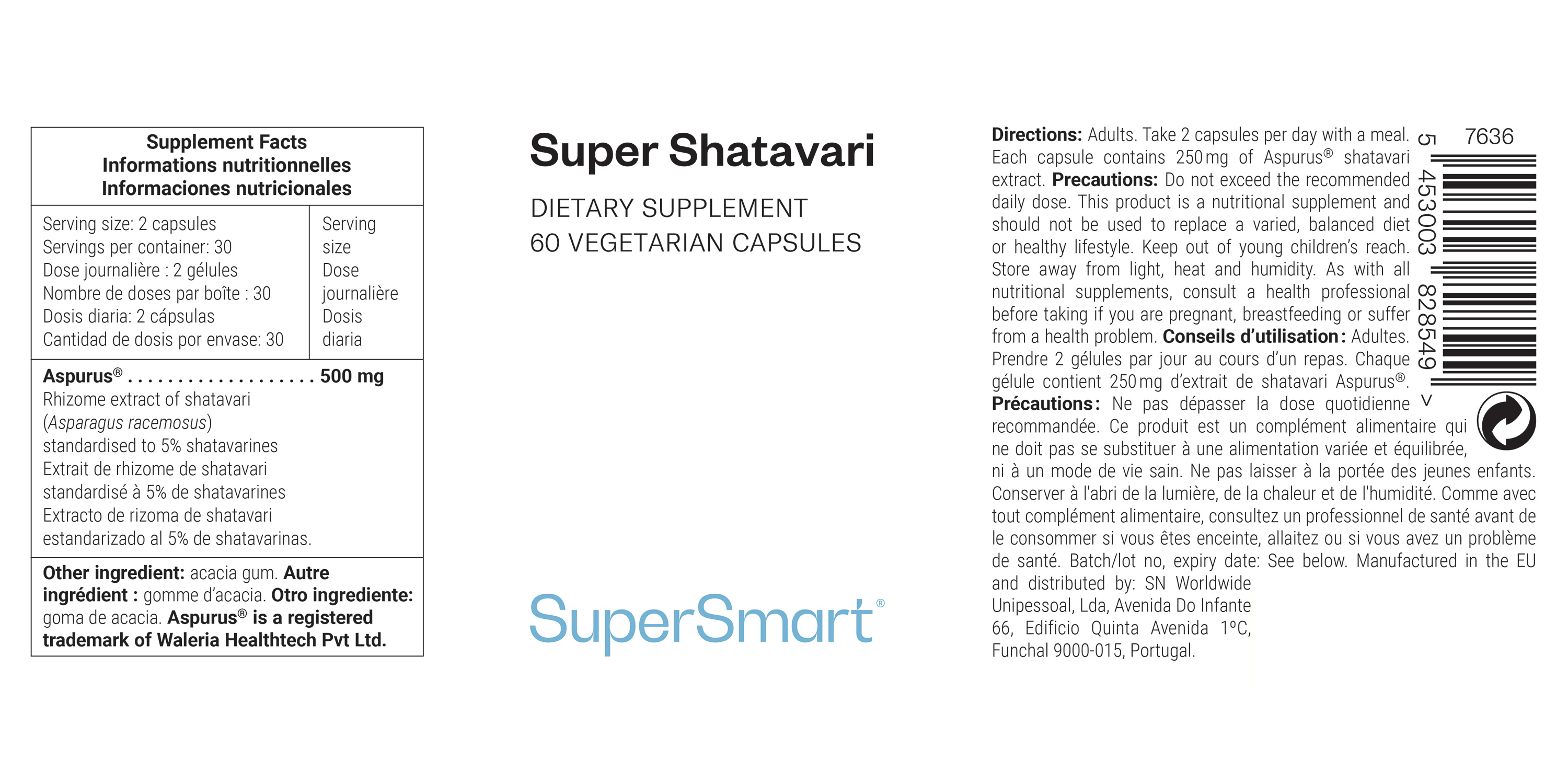 Extract of shatavari root